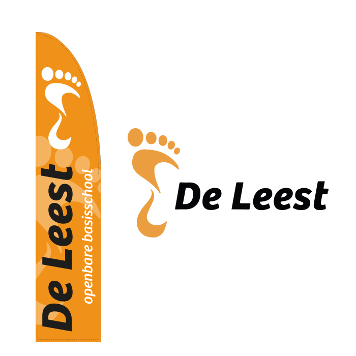 Beach banner basisschool De Leest